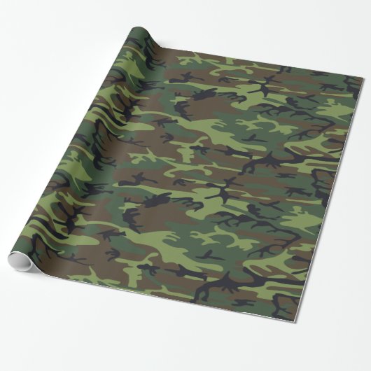 Papier Cadeau Motif Camouflage (Déroulé)