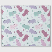 Papier Cadeau motif capybara (Plat)