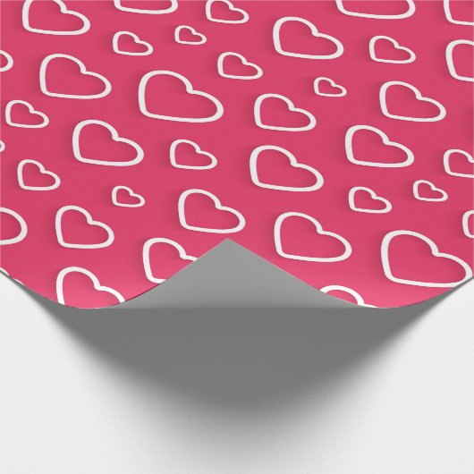 Papier Cadeau Motif cardiaque (Coin)