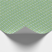 Papier Cadeau Motif carré de la forêt verte géométrique moderne (Coin)