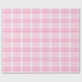 Papier Cadeau Motif carreau rose (Plat)