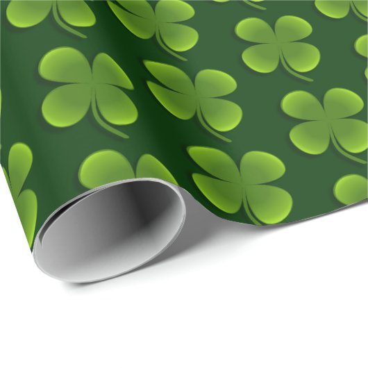 Papier Cadeau motif carrelé à quatre feuilles (Coin rond)