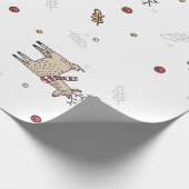 Papier Cadeau Motif Casquette de Christmas Reindeer (Coin)