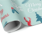 Papier Cadeau Motif cerf (Coin rond)