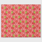 Papier Cadeau Motif cerise (Plat)