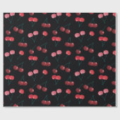 Papier Cadeau Motif cerise (Plat)