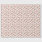 Papier Cadeau Motif Cerise 1 (Plat)
