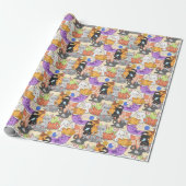 Papier Cadeau Motif chats mignons  (Déroulé)