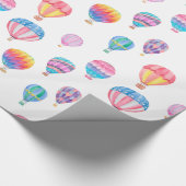 Papier Cadeau Motif chaud de ballon à air (Coin)