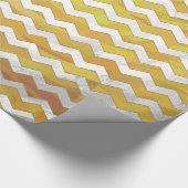 Papier Cadeau Motif Chevron à l'ananas (Coin)