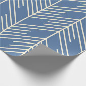 Papier Cadeau Motif chevron avec des lignes zigzag blanches sur (Coin)