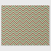 Papier Cadeau Motif Chevron Rustique (Plat)