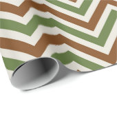 Papier Cadeau Motif Chevron Rustique (Coin rond)