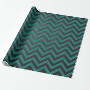 Papier Cadeau Motif Chevron Sarcelle