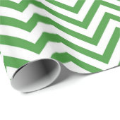 Papier Cadeau Motif Chevron Vert Texture Zigzag (Coin rond)