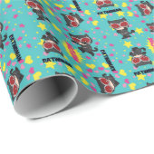 Papier Cadeau Motif Chibi Catwoman (Coin rond)