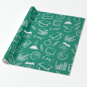 Papier Cadeau Motif chimique de l'école