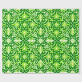 Papier Cadeau Motif chinois Art Nouveau - Emerald Green (Plat)