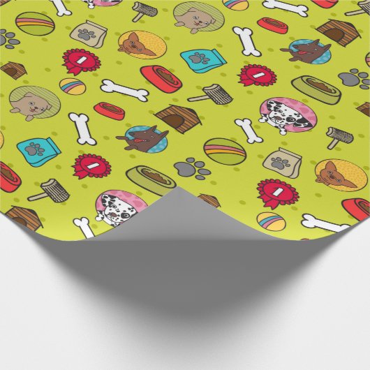 Papier Cadeau Motif chiot (Coin)