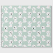 Papier Cadeau Motif chiot (Plat)