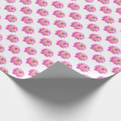 Papier Cadeau Motif Chrysanthemum - Couleur complète (Coin)