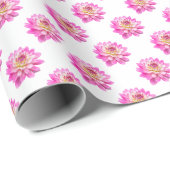 Papier Cadeau Motif Chrysanthemum - Couleur complète (Coin rond)