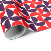 Papier Cadeau Motif circulaire géométrique moderne (Coin rond)