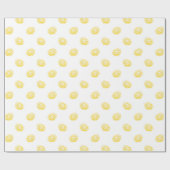 Papier Cadeau Motif citron aquarelle (Plat)
