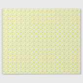 Papier Cadeau Motif citron jaune et vert (Plat)