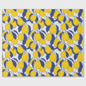 Papier Cadeau Motif Citrons (Plat)