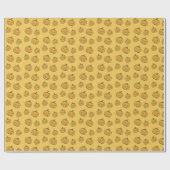 Papier Cadeau motif citrouille (Plat)