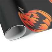 Papier Cadeau motif citrouille (Coin rond)