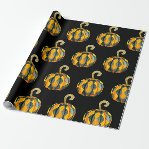 Papier Cadeau Motif Citrouille de l'Arlequin