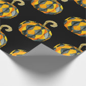 Papier Cadeau Motif Citrouille de l'Arlequin (Coin)