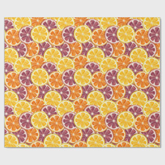 Papier Cadeau Motif citrus 