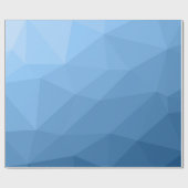 Papier Cadeau Motif classique bleu géométrique en maillage sombr (Plat)