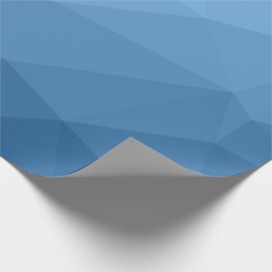 Papier Cadeau Motif classique bleu géométrique en maillage sombr (Coin)