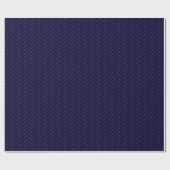 Papier Cadeau Motif classique en bleu foncé (Plat)
