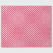 Papier Cadeau Motif Classy Candy rose rouge blanc (Plat)