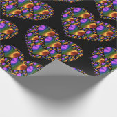 Papier Cadeau motif coeur de design holographique (Coin)