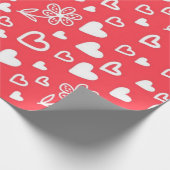 Papier Cadeau Motif cœurs (Coin)