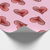 Papier Cadeau Motif cœurs (Coin)