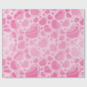 Papier Cadeau Motif cœurs (Plat)