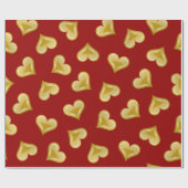 Papier Cadeau Motif cœurs (Plat)