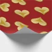 Papier Cadeau Motif cœurs (Coin)