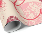 Papier Cadeau Motif cœurs (Coin rond)