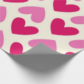 Papier Cadeau Motif coeurs (Coin)