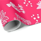 Papier Cadeau Motif cœurs (Coin rond)