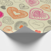 Papier Cadeau Motif cœurs (Coin)