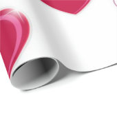 Papier Cadeau Motif cœurs (Coin rond)